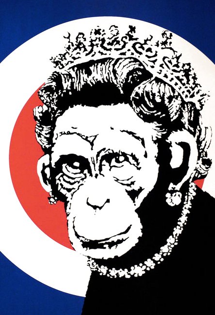 Banksy Monkey Queen